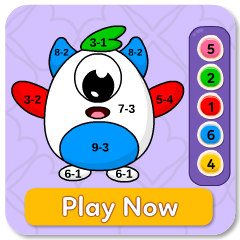 Color By Subtraction Math Games For kids